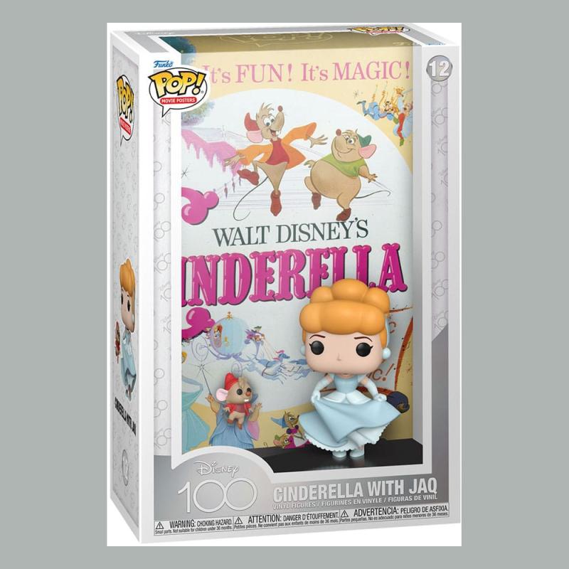 Disney's 100th Anniversary POP! Movie Poster & Figure Cinderella 9 cm
