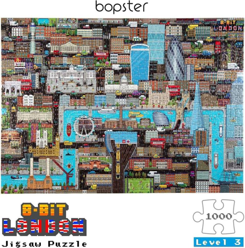 8-Bit Pixel Puzzle London Level 3 1000 Pieces 2