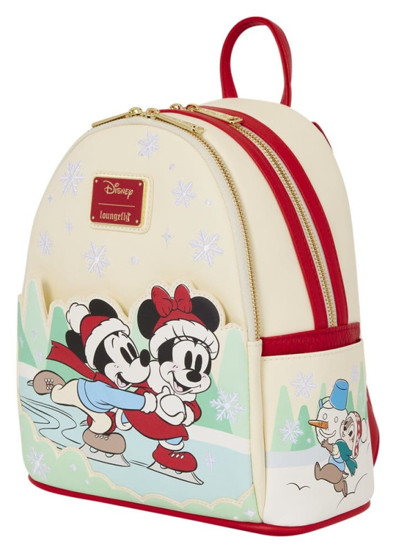 Mickey & Friends by Loungefly Mini Backpack with Headband Holder Ice Skating 3