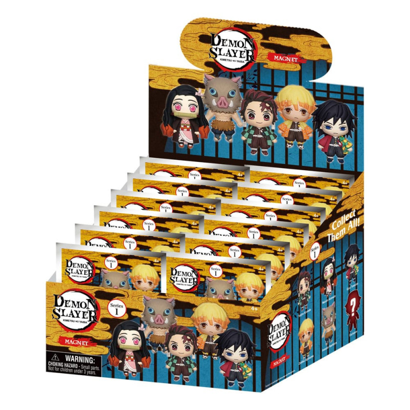 Demon Slayer: Kimetsu no Yaiba 3D 3D Magnets Series 1 Display (12) 1