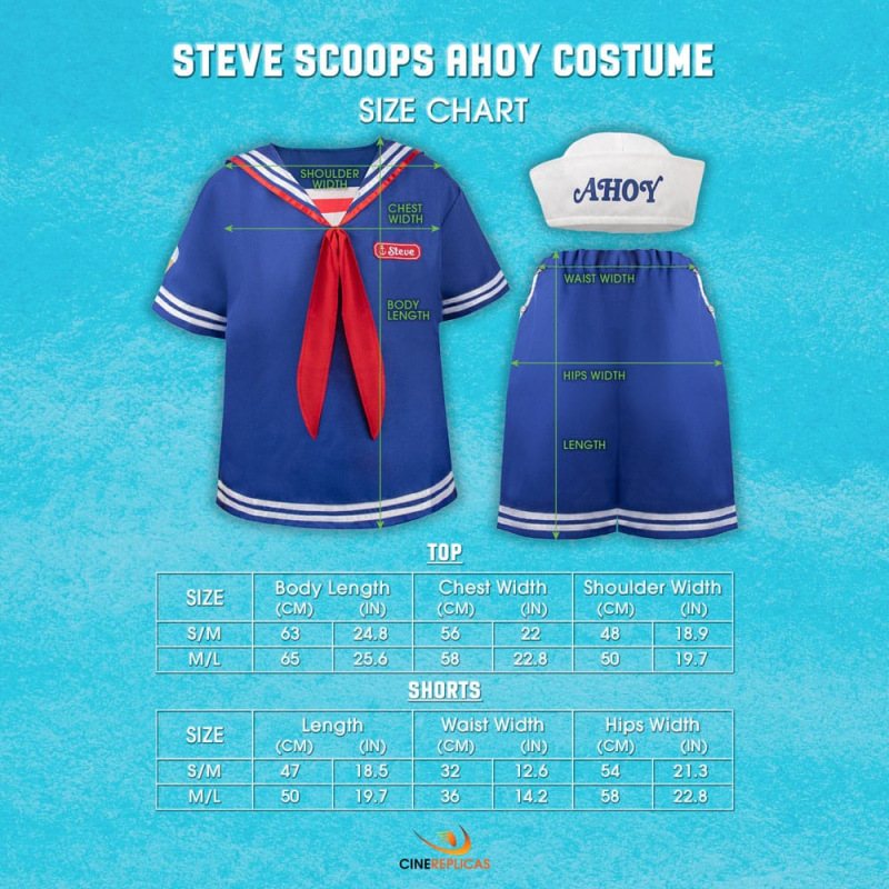 Stranger Things: Scoops Ahoy Steve Costume Size M/L 2