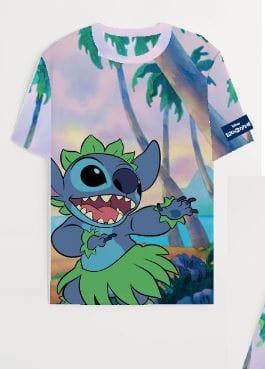 Lilo & Stitch All Over Print T-Shirt Size L