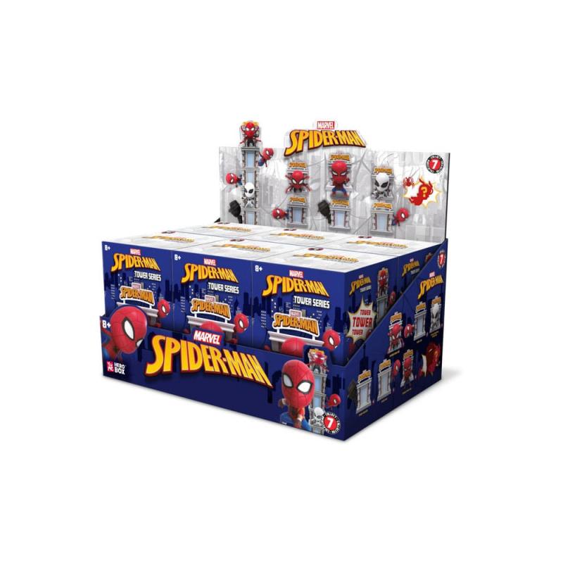 Spider-Man Hero Box Tower Series 2 Mini Figures 8 cm Display (6)