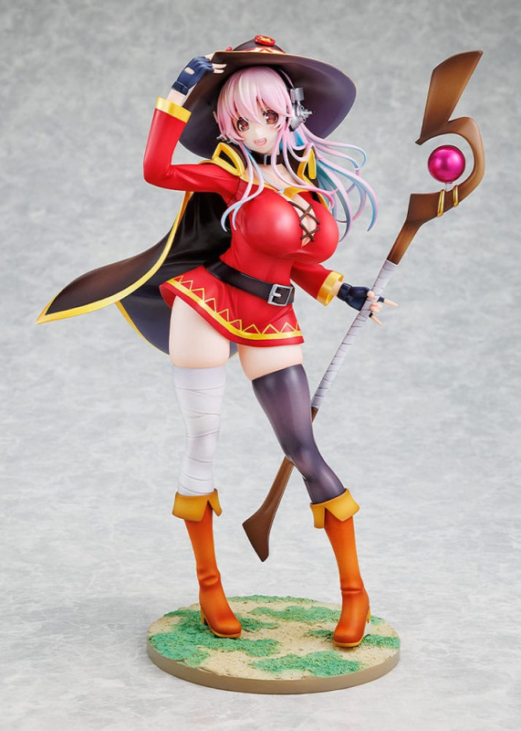 Super Sonico x Konosuba PVC Statue 1/7 Super Sonico Megumin collaboration Ver. 25 cm 1