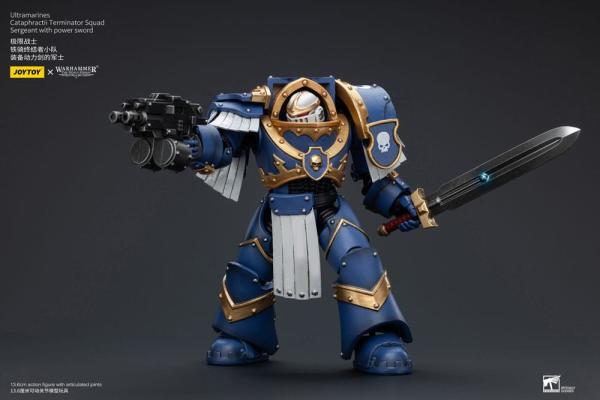 Warhammer The Horus Heresy Action Figure 1/18 Ultramarines Cataphractii Terminator Squad Sergeant wi