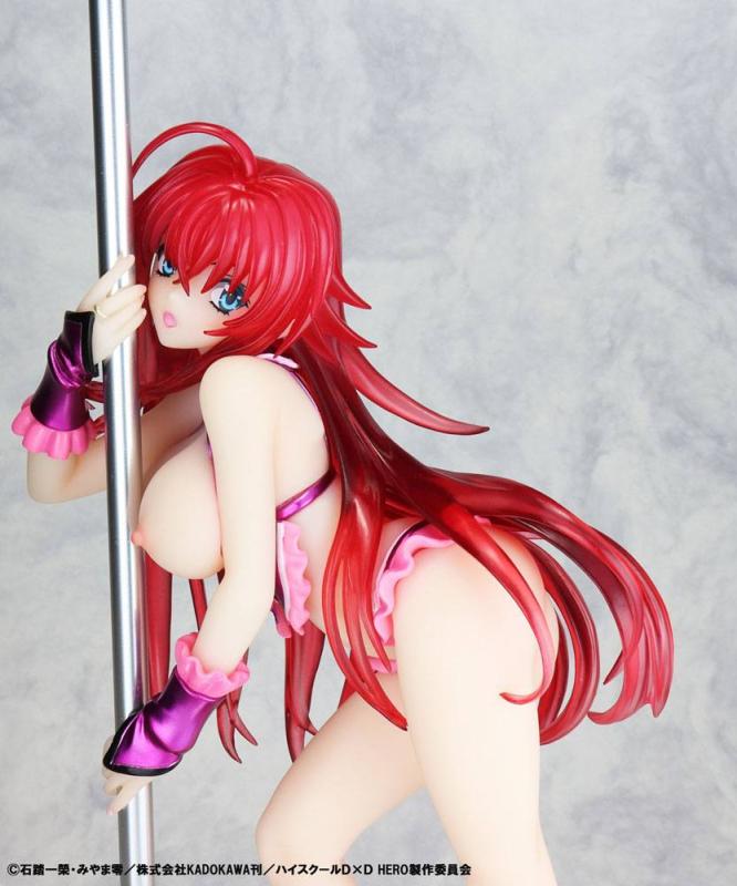 High School DxD Statue 1/7 Rias Gremory Pole Dance Ver. Purple Color 20 cm