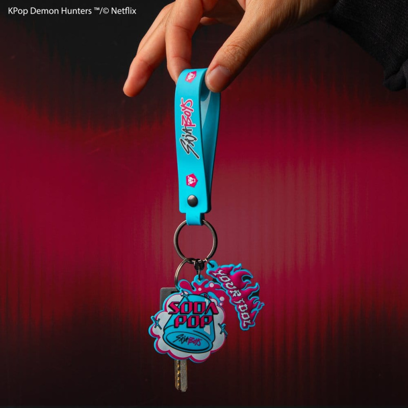 KPop Demon Hunters Wristlet Keychain Soda Pop 1