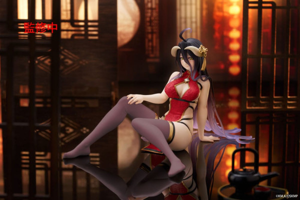 Overlord PVC Statue Desktop Cute Figure Albedo Chinese Dress Ver. Renewal 13 cm 9