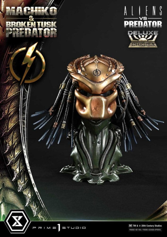 Aliens vs. Predator (Comic) Ultimate Premium Masterline Statue 1/4 Machiko & Broken Tusk Predator De 12
