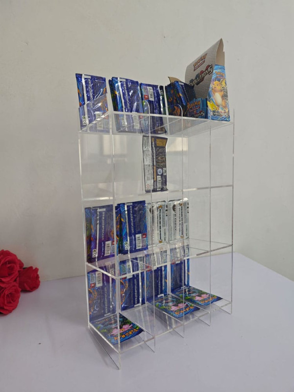 Acryl Counter Display for Trading Card Booster Packs 7