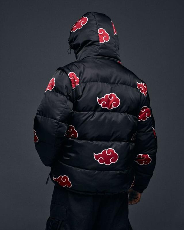 Naruto Puffer Jacket Akatsuki Red Size S