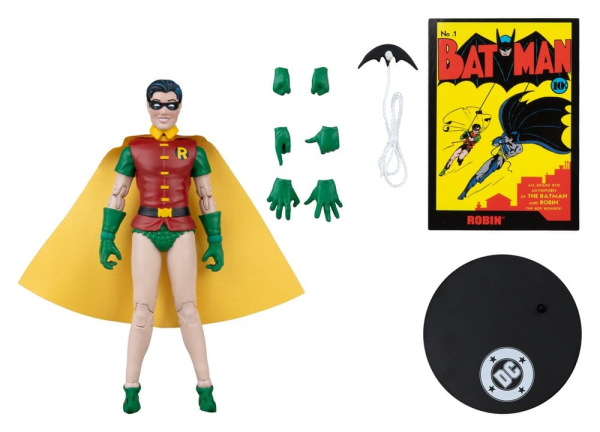 DC Direct Page Punchers Action Figure Robin Dick Grayson (Batman #1) (Red Platinum Edition) 14 cm 2