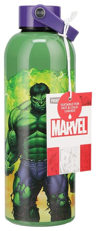 Marvel Universe Metal Water Bottle Hulk with Carry Loop 1