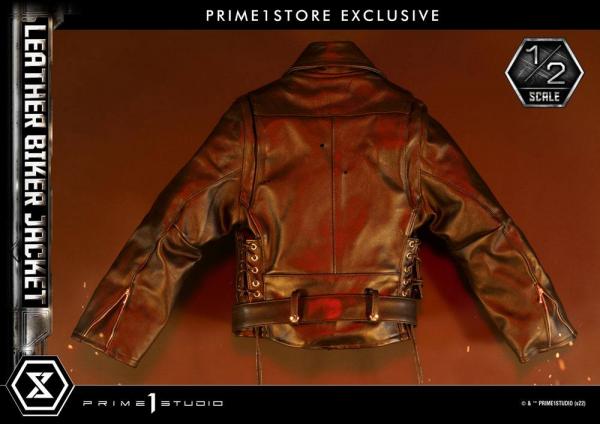 Terminator Leather Biker Jacket for 1/2 T-800 Statues - Prime 1 Studio