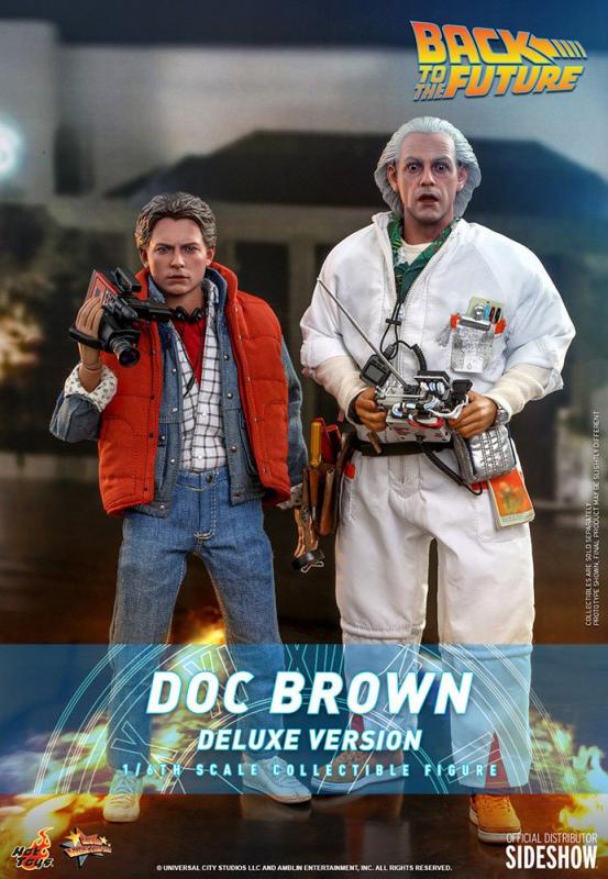 Back To The Future Movie Masterpiece Action Figure 1/6 Doc Brown (Deluxe Version) 30 cm