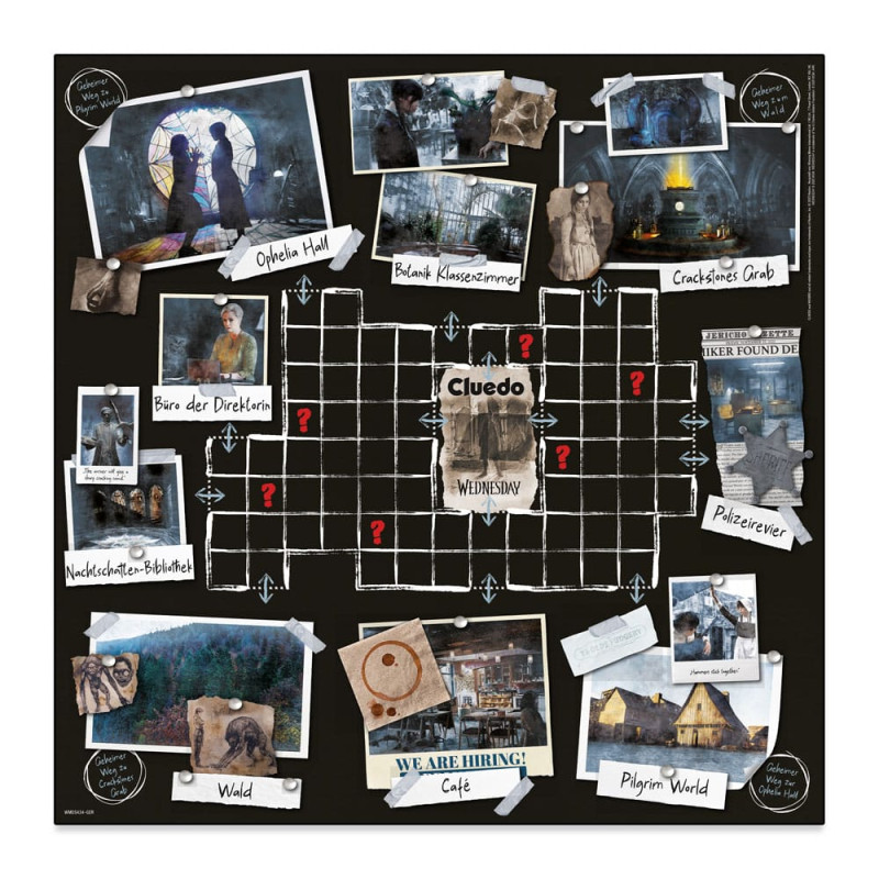 Wednesday Board Game Clue *German Version* 1