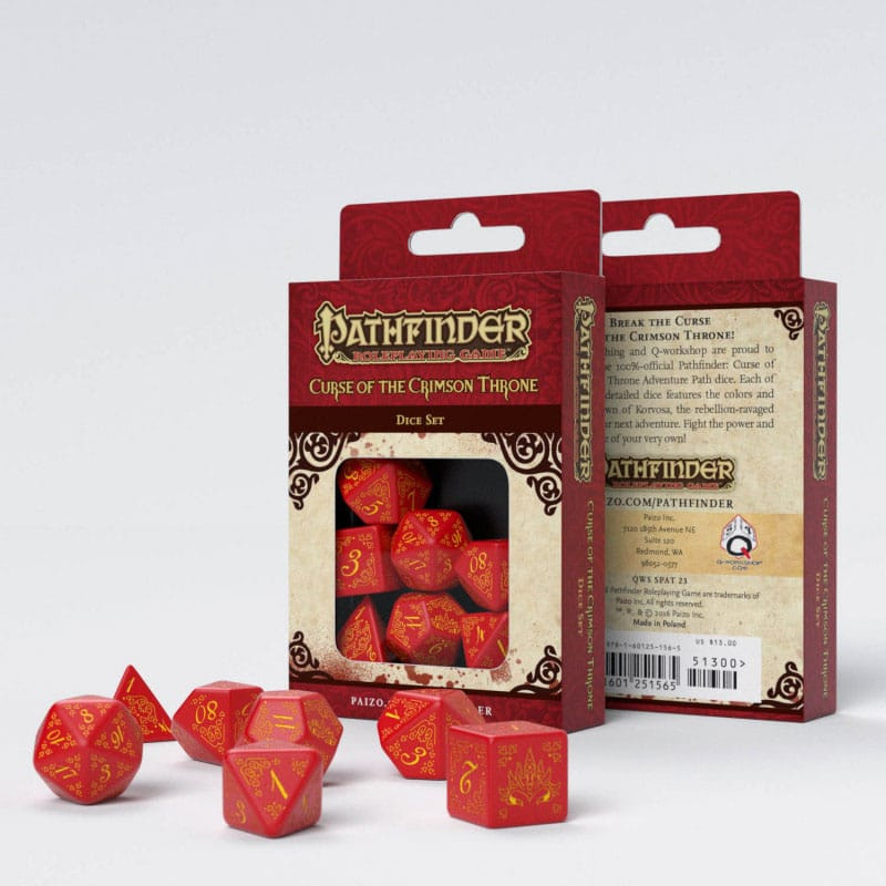 Pathfinder Dice Set Curse of the Crimson Throne (7) 1
