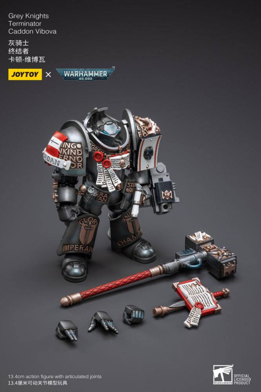 Warhammer 40k Action Figure 1/18 Grey Knights Terminator Caddon Vibova 13 cm 7