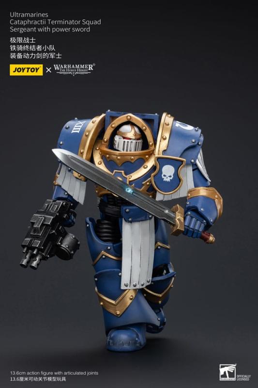 Warhammer The Horus Heresy Action Figure 1/18 Ultramarines Cataphractii Terminator Squad Sergeant wi