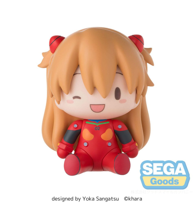 Evangelion: New Theatrical Edition Fuwa Petit Chibi Figure Asuka Plug Suit 8 cm 1