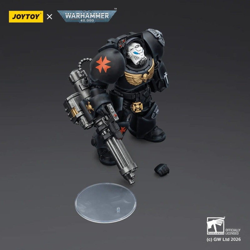 Warhammer 40,000 Action Figure Black Templars Terminator 3 with Power Fist and Assault Cannon 14 cm 4