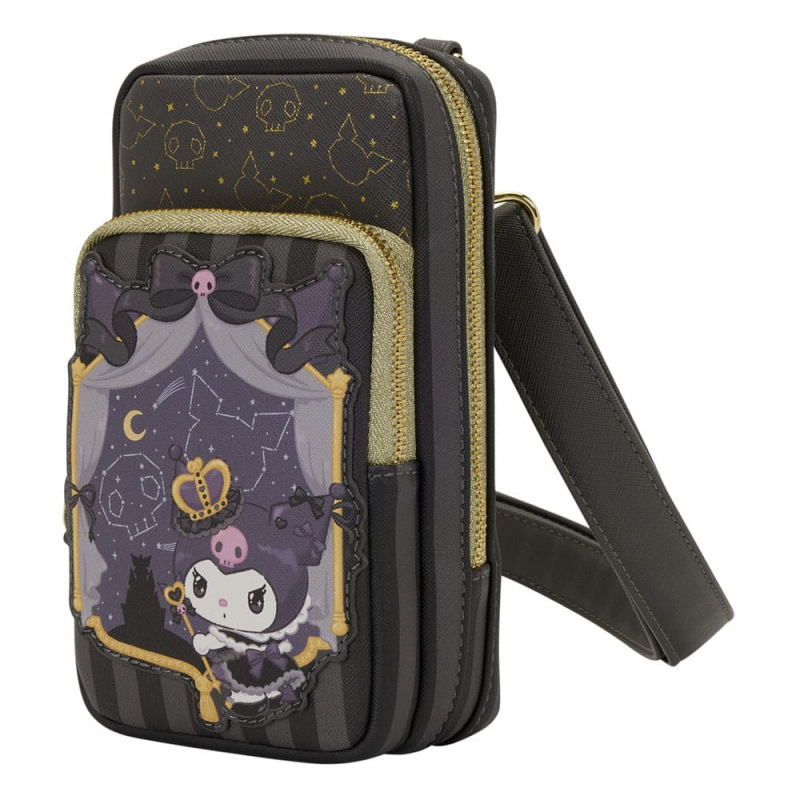 Sanrio by Loungefly Crossbody with Coin Bag 20th Anniversary Kuromi Cell Phone 1