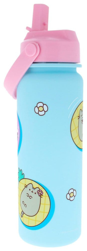 Pusheen Water Bottle Flip Top By The Pool Blue 3