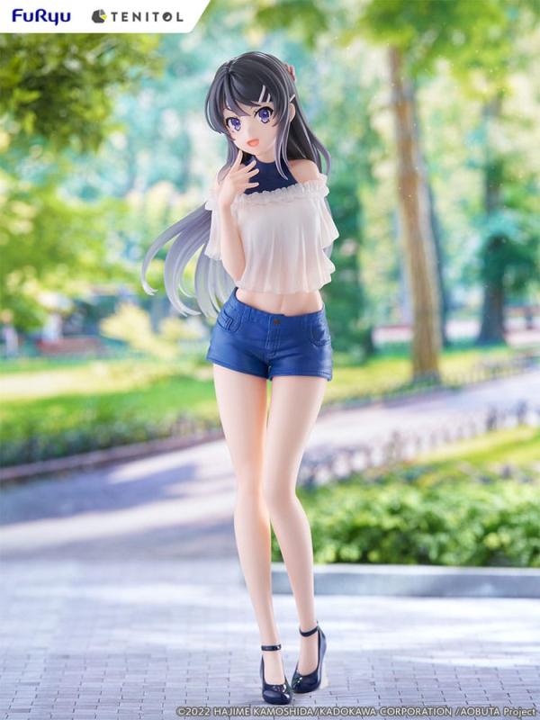 Rascal Does Not Dream of Bunny Girl Senpai Tenitol PVC Statue Mai Sakurajima 29 cm