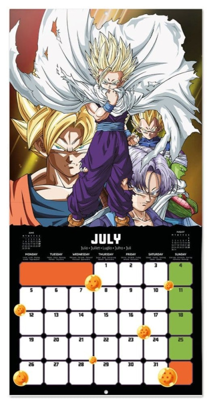 Dragon Ball 2027 Wall Calendar 30 x 30 cm 2
