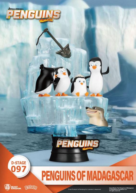 Penguins: Skipper, Kowalski, Private & Rico 14 cm CB Ver. PVC Diorama - Beast Kingdom Toys