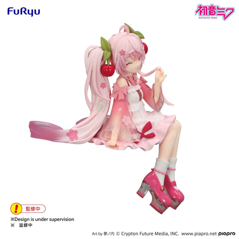 Hatsune Miku Noodle Stopper PVC Statue Sakura Miku 2025 Wink Ver. 14 cm 3