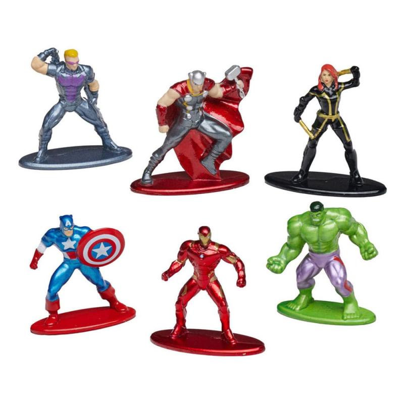 Marvel Comics Nano Metalfigs Diecast Mini Figures 6-Pack Wave 1 4 cm