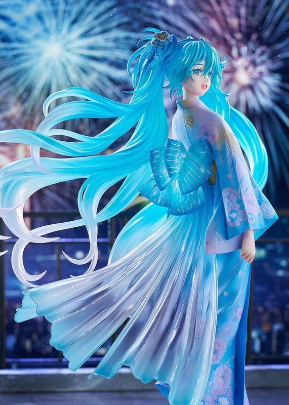 Character Vocal Series 01: Hatsune Miku PVC Figure 1/7 Music & Fire Works Ver. 23 cm 3