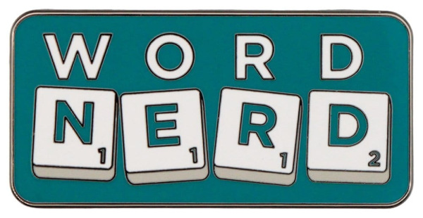Scrabble Pin Badge Word Nerd Limited Edition