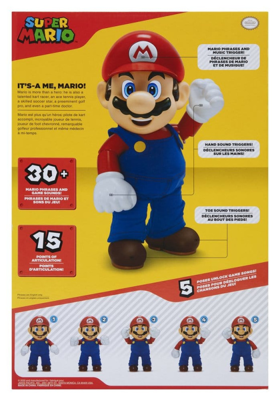 World of Nintendo Talking Action Figure It's-A Me! Mario 36 cm 3