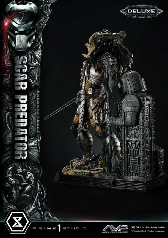 The Alien vs. Predator Museum Masterline Series Statue 1/3 Scar Predator Deluxe Version 93 cm 2