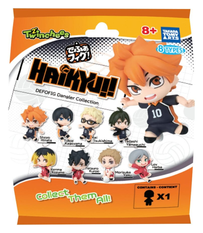 Haikyu!! Twinchees Dangler Mini Figures Defofig! 5 cm Blind Pack Display (24) 9