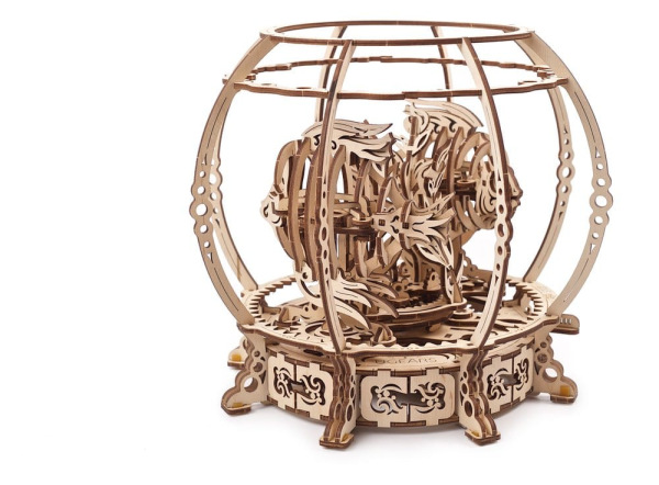 Ugears 3D Wooden Puzzle Mechanical Aquarium 6