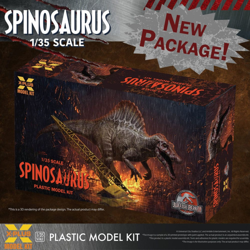 Jurassic Park III Plastic Model Kit 1/35 Spinosaurus 41 cm 6