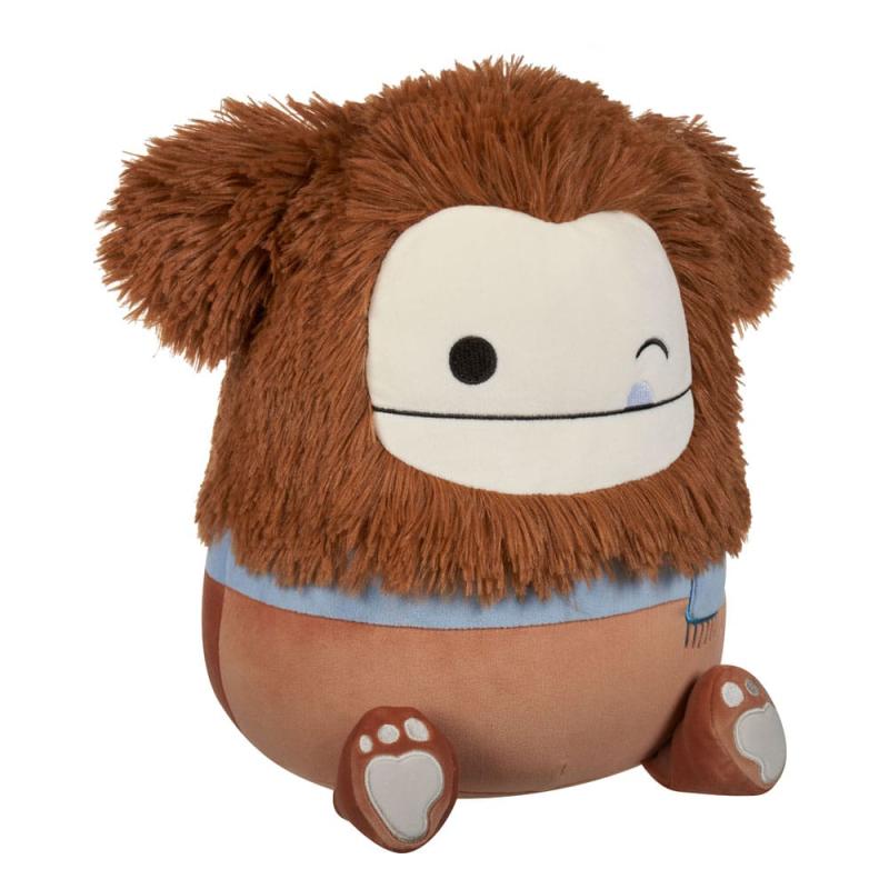 Squishmallows Plush Figure Winking Brown Bigfoot with Scarf Benny 30 cm