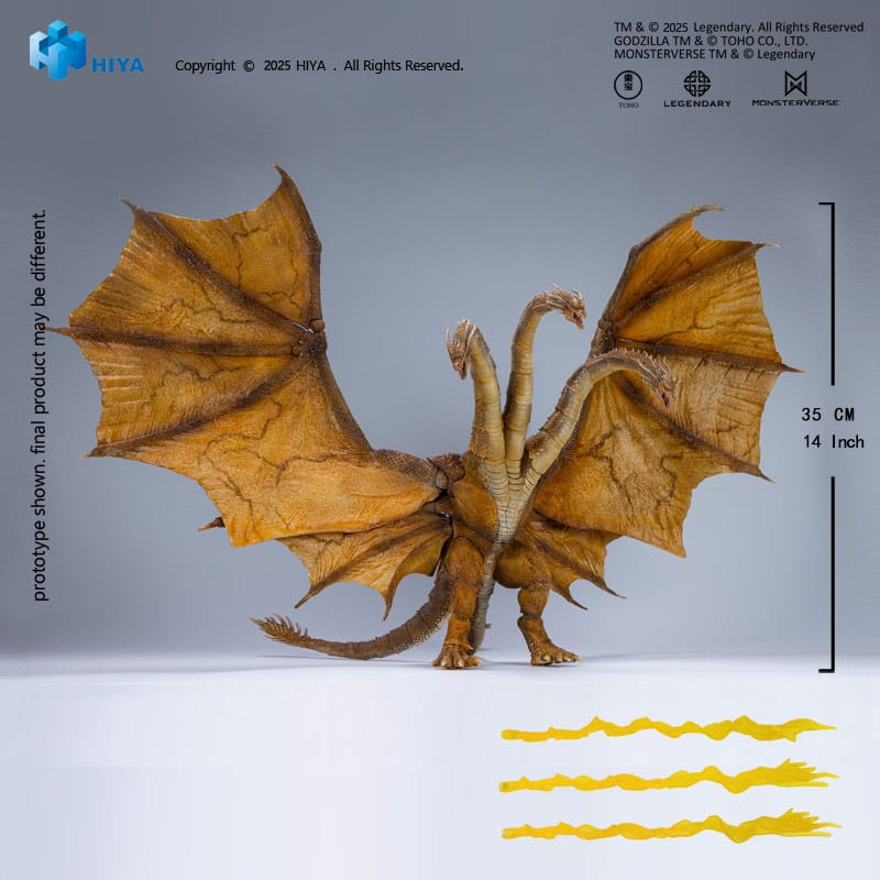 Godzilla: King of the Monsters 2019 Exquisite Basic Action Figure King Ghidorah 2.0 25 cm 10