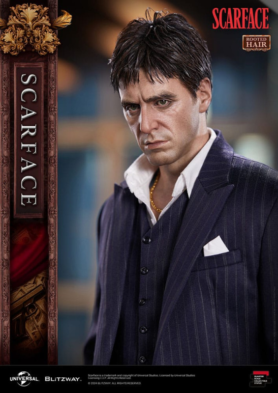 Scarface Superb Scale Statue 1/4 Tony Montana (Rooted Hair Version) 53 cm 2