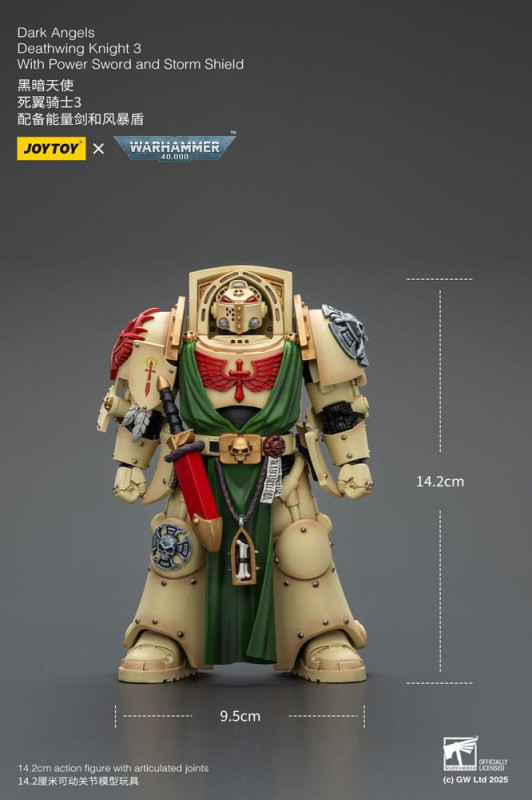 Warhammer 40,000 Action Figure Dark Angels Deathwing Knight 3 14 cm 1