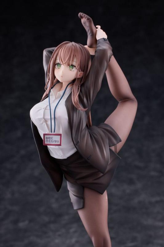Original Character PVC Statue 1/6 OL-chan Who Doesn't Want to Go to Work White Ver. Deluxe Edition 2
