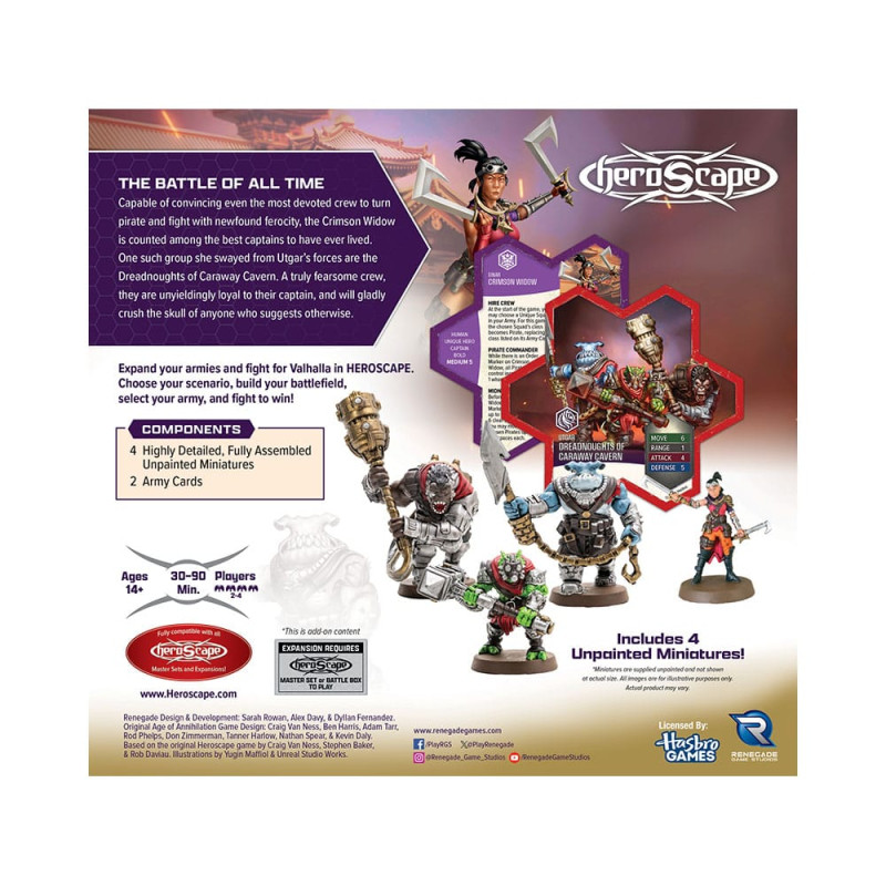 Heroscape Army Expansion Embers of War: Crimson Widow & Dreadnoughts of Caraway Cavern *English Vers 1