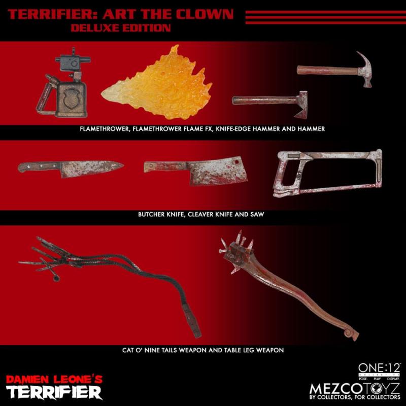 Terrifier Action Figure 1/12 Art the Clown Deluxe Edition 17 cm