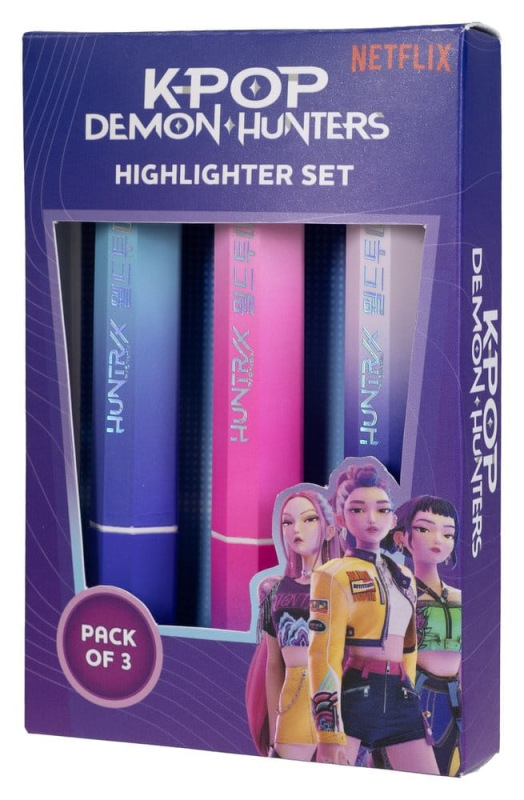 KPop Demon Hunters Highlighters 3-Pack Huntr/x 1