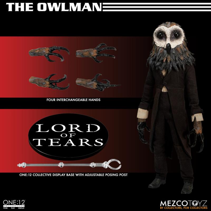 Lord of Tears: The Owlman 1/12 Action Figure - Mezco Toys