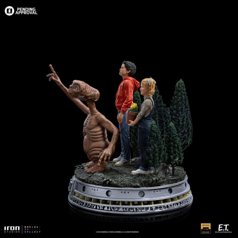 E.T.: E.T., Elliot and Gertie 1/10 Deluxe Art Scale Statue - Iron Studios