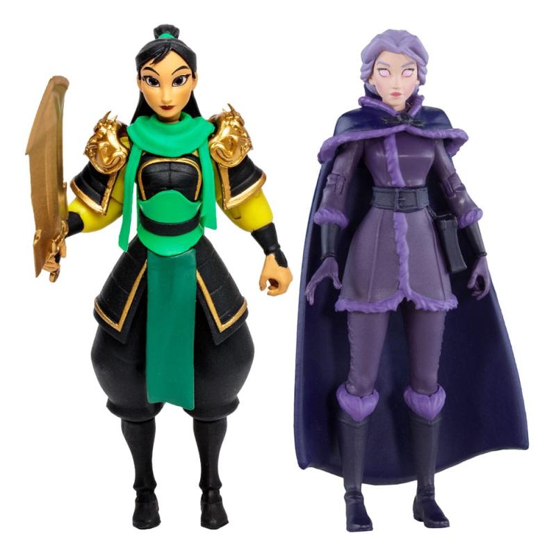 Disney Mirrorverse Action Figures Princess Pack Mulan, Belle (Fractured) & Arielle (Gold Label)